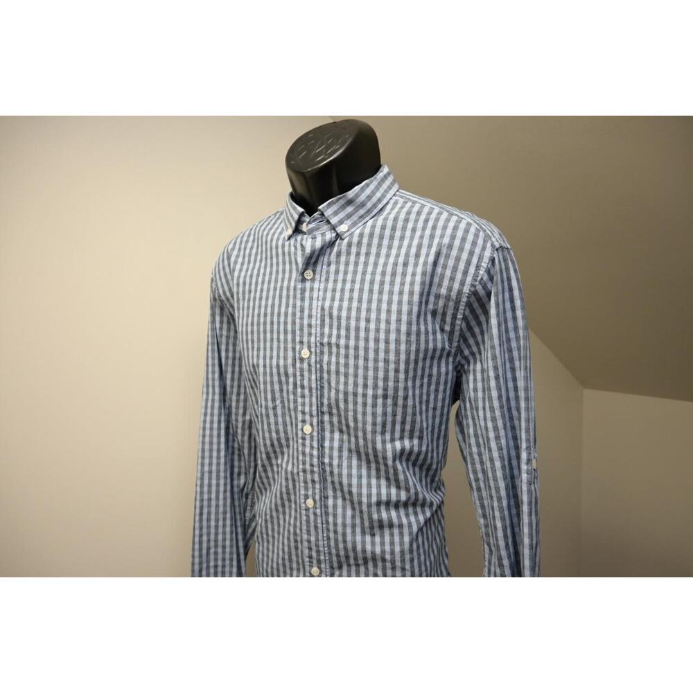 Penguin MunsingWear Button Up Dress Shirt Heritage Slim Fit Plaid Mens Sz Large